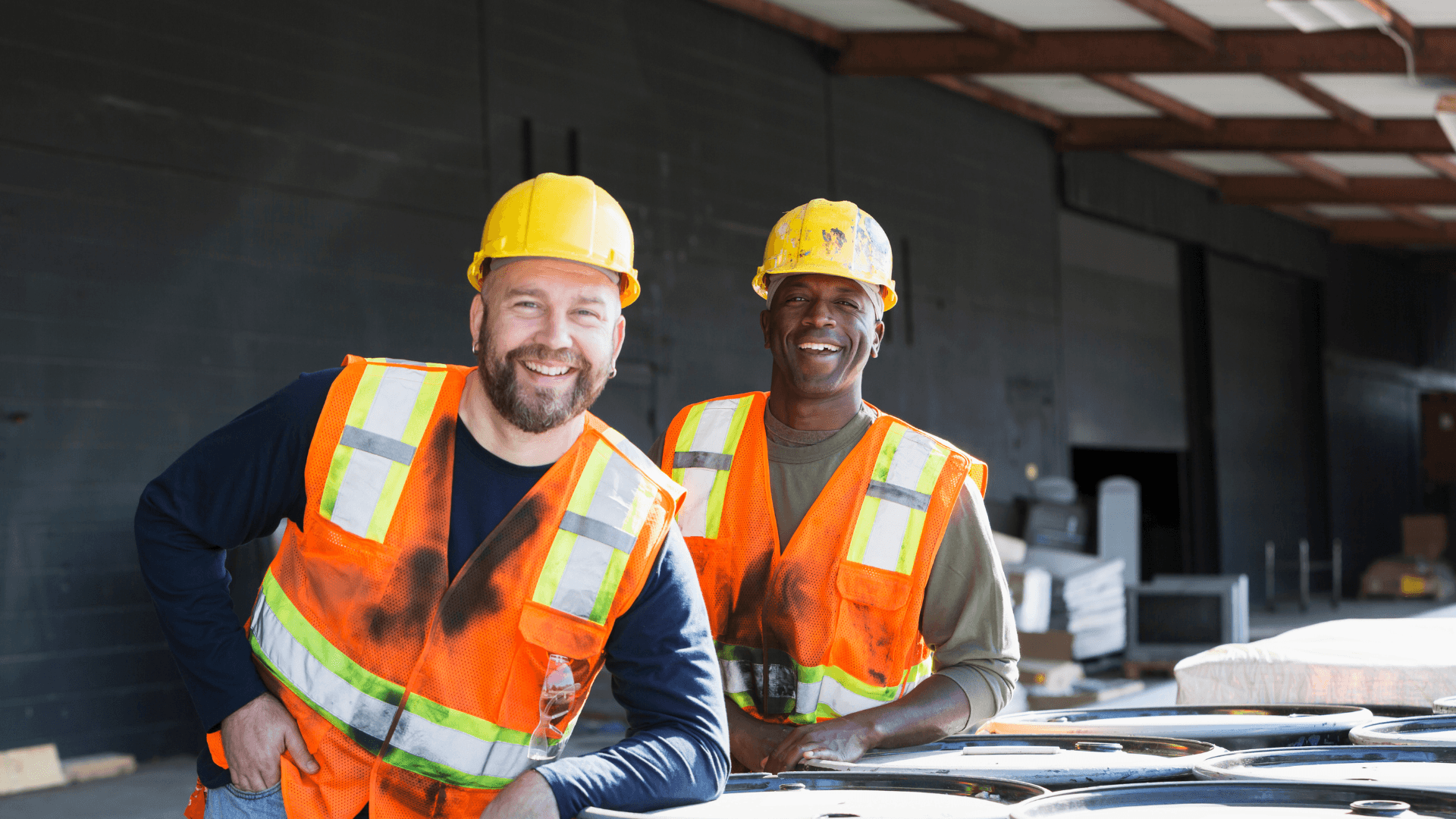 Two qualified tradies on a commercial site, ready to step up